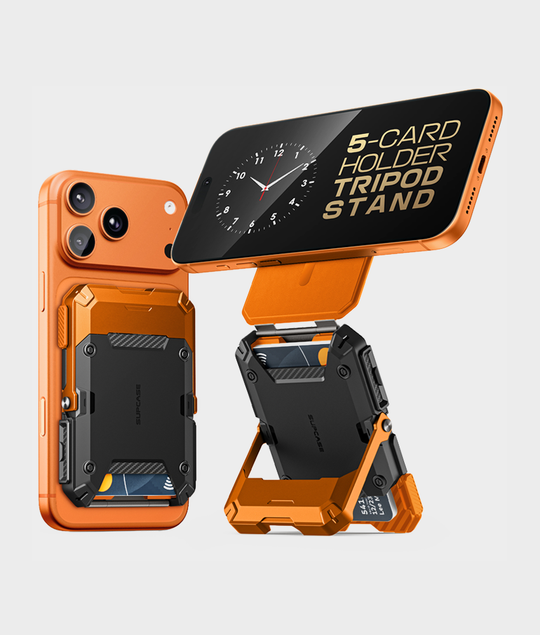 MagFlip Magnetic Wallet with Stand-Coral