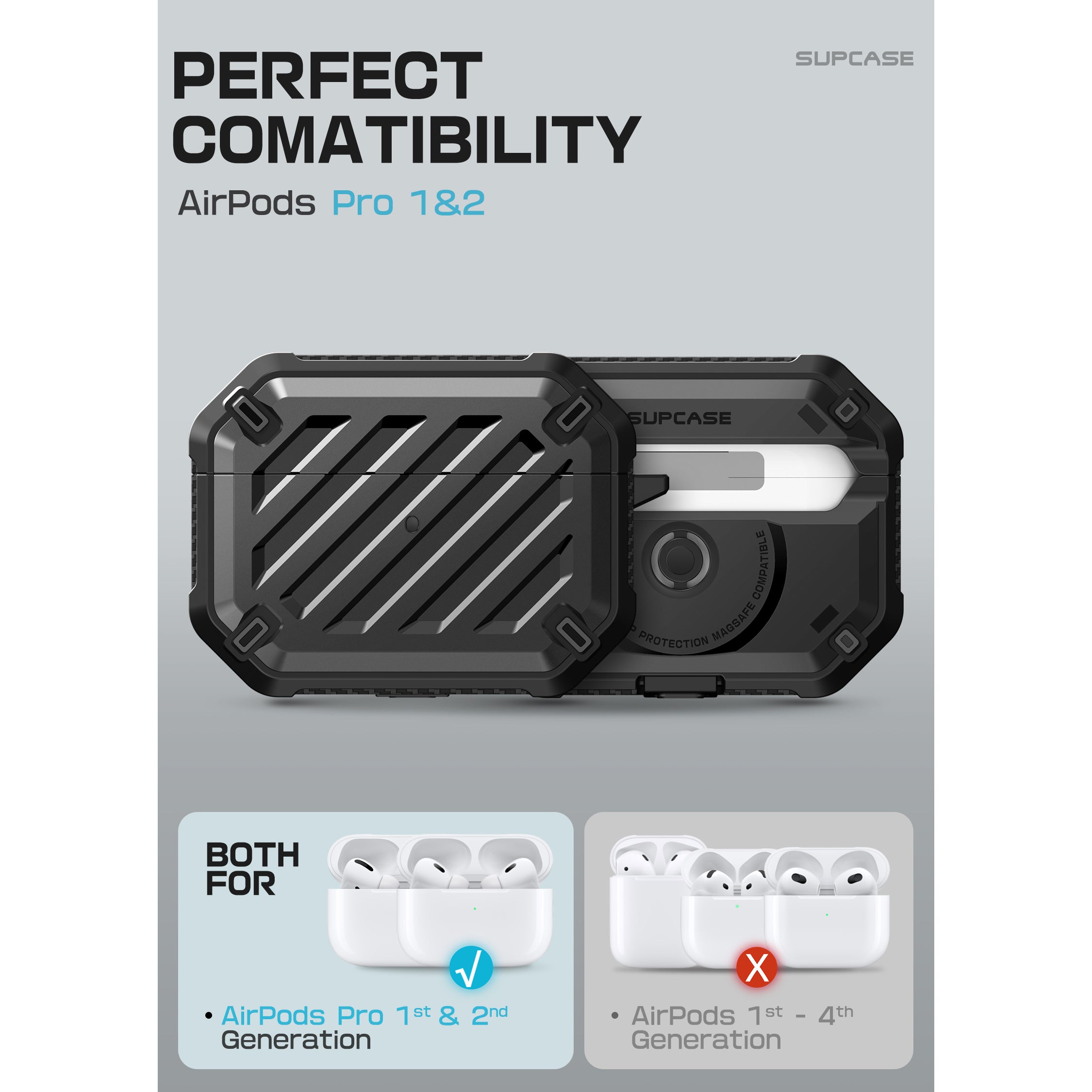 SUPCASE | Apple AirPods Pro 1 & 2 | Unicorn Beetle Pro