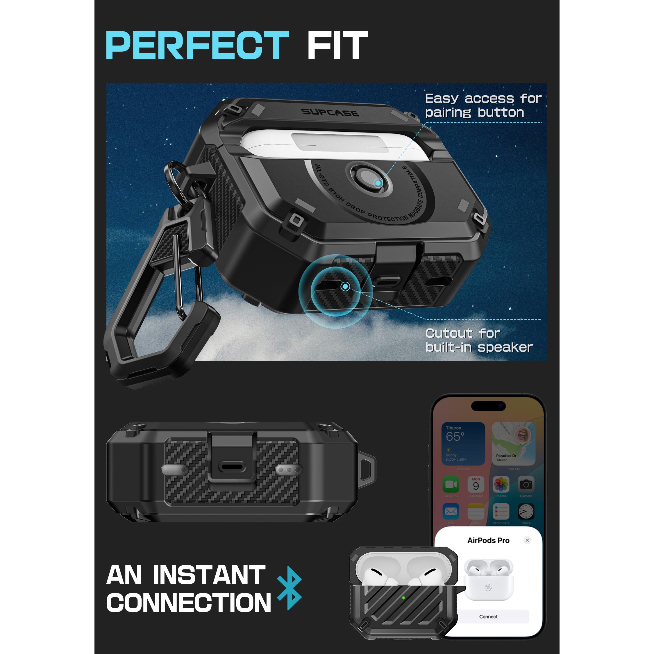 SUPCASE | Apple AirPods Pro 1 & 2 | Unicorn Beetle Pro