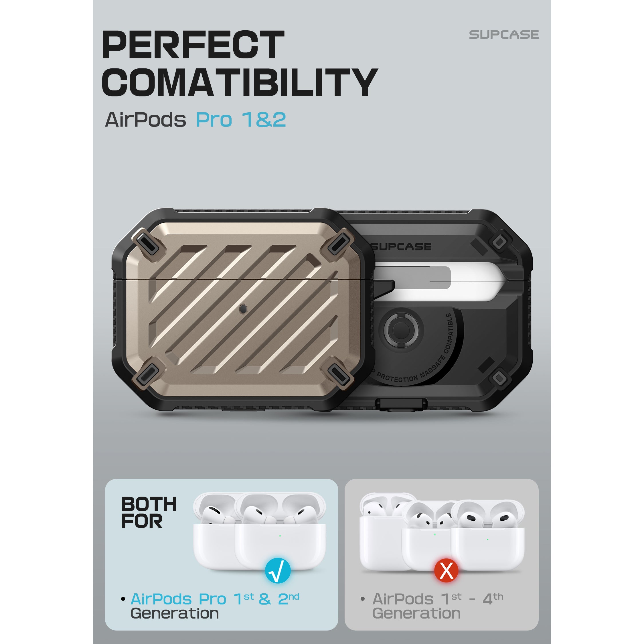 SUPCASE | Apple AirPods Pro 1 & 2 | Unicorn Beetle Pro