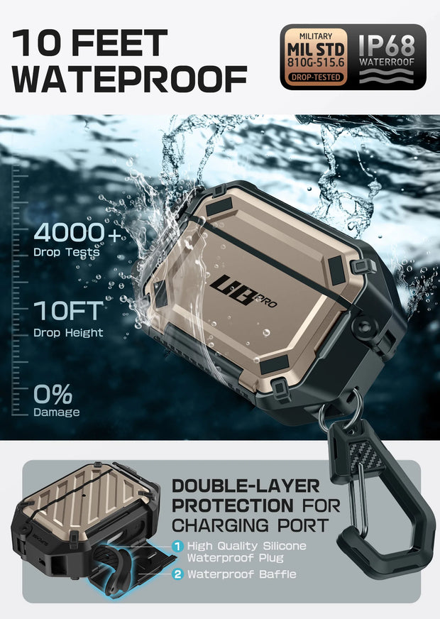 UB PRO Series Apple AirPods Pro 3 (2025) Unicorn Beetle Pro Rugged Case - Desert