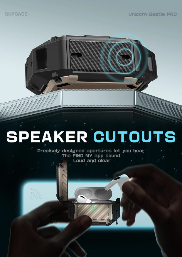 UB PRO Series Apple AirPods Pro 3 (2025) Unicorn Beetle Pro Rugged Case - Desert