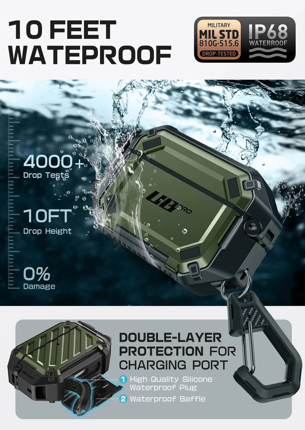 UB PRO Series Apple AirPods Pro 3 (2025) Unicorn Beetle Pro Rugged Case - Guldan