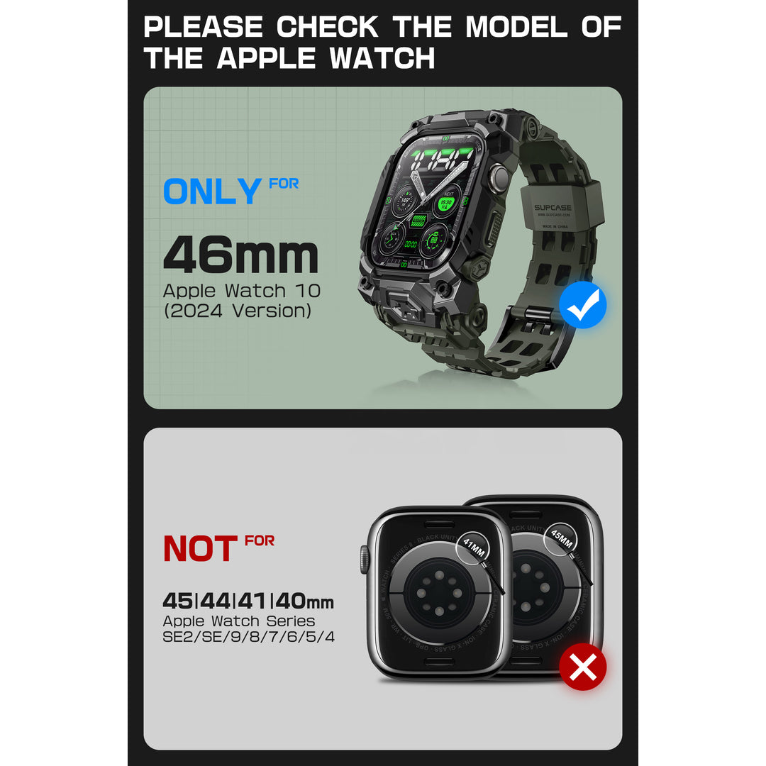 Apple Watch UB Ore Wristband Case (46mm)-Dark Green | SUPCASE