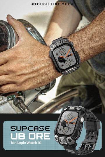 UB Ore Series Apple Watch Wristband Case (46mm) - Black | SUPCASE