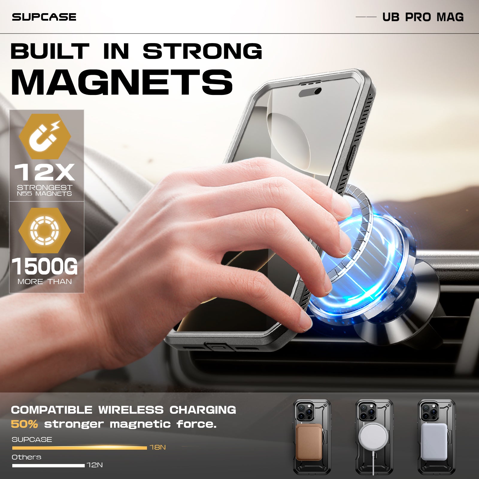 SUPCASE | iPhone 16 Pro Max 6.9 inch (2024) | UB Pro MAG Holster Case