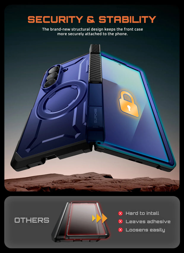 UB GRIP Series Galaxy Z Fold7 MagSafe Case - Azure