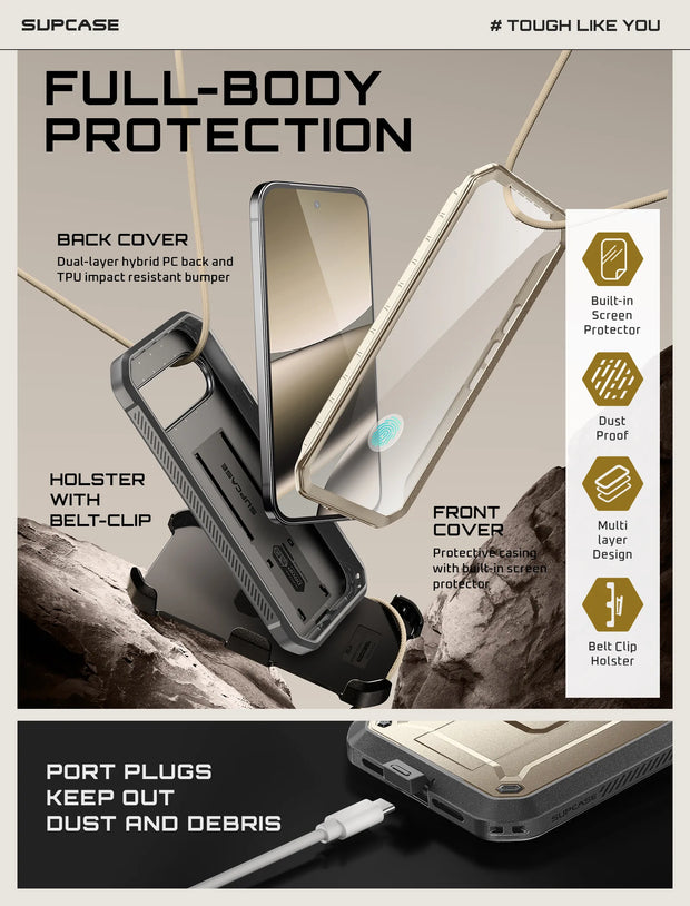 UB PRO Series Google Pixel 10 Pro XL Rugged Phone Case - Desert