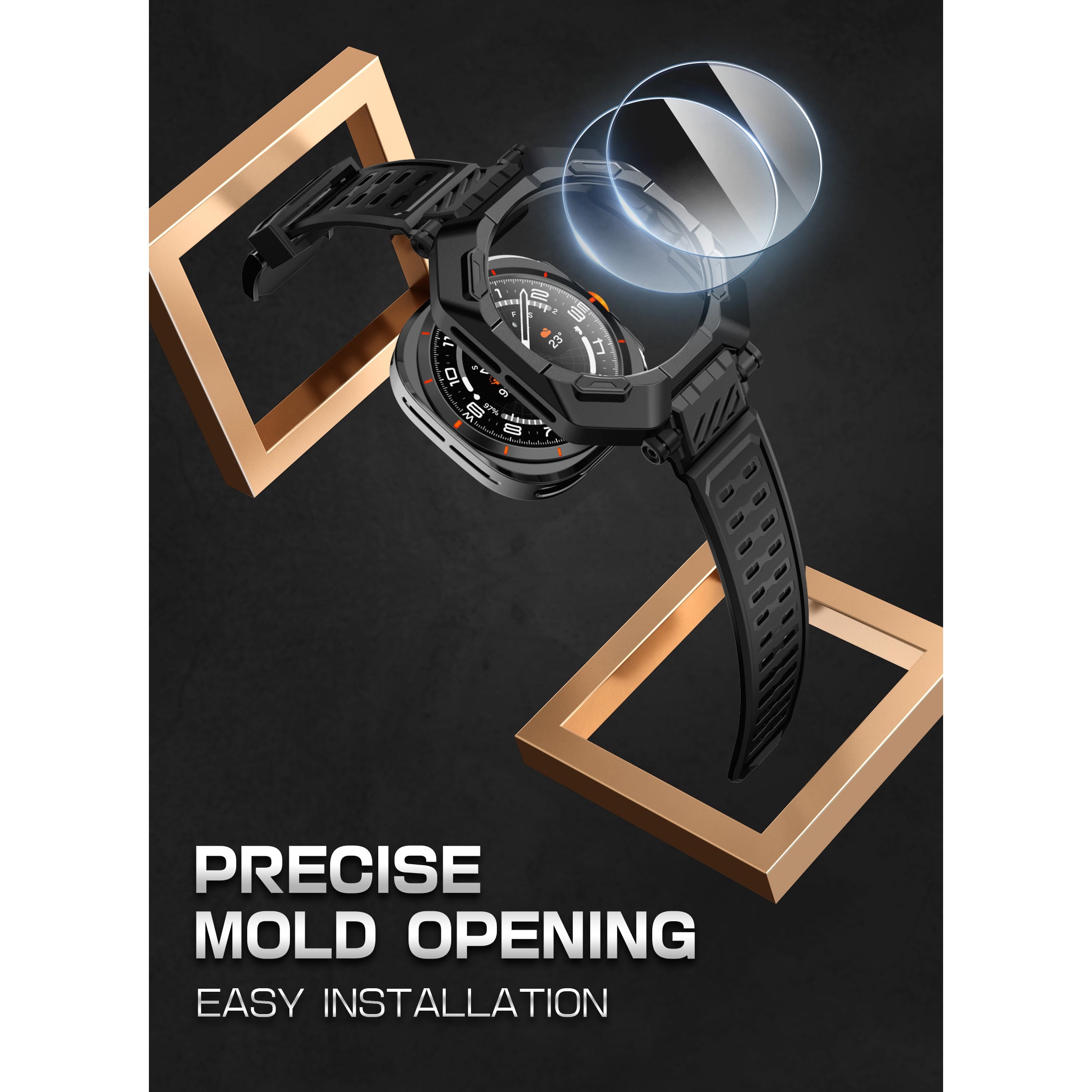 SUPCASE | Galaxy Watch7 47mm | UB Pro Wristband Case with Glass