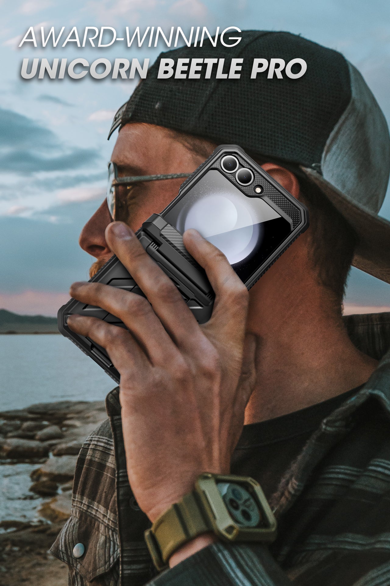 Galaxy Z Flip6 Unicorn Beetle PRO Rugged Phonecase with Belt Clip
