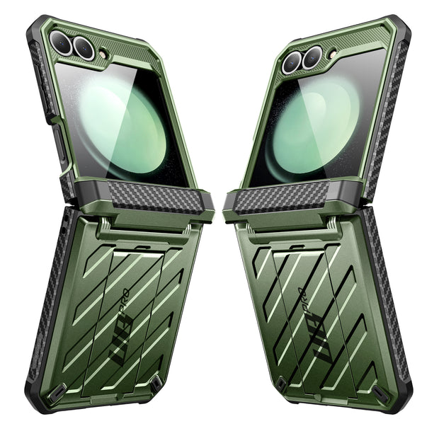 Galaxy Z Flip6 Unicorn Beetle PRO Rugged Case with Belt Clip-Dark Green