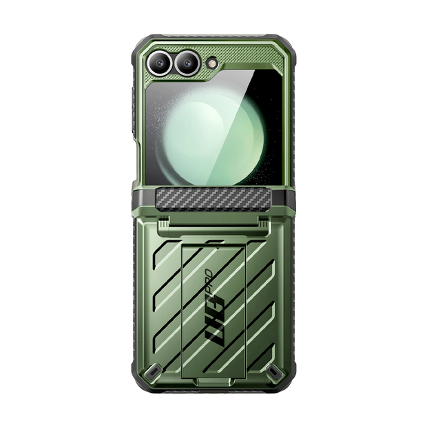 Galaxy Z Flip6 Unicorn Beetle PRO Rugged Case with Belt Clip-Dark Green