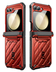 Galaxy Z Flip6 Unicorn Beetle PRO Rugged Case with Belt Clip-Metallic Red