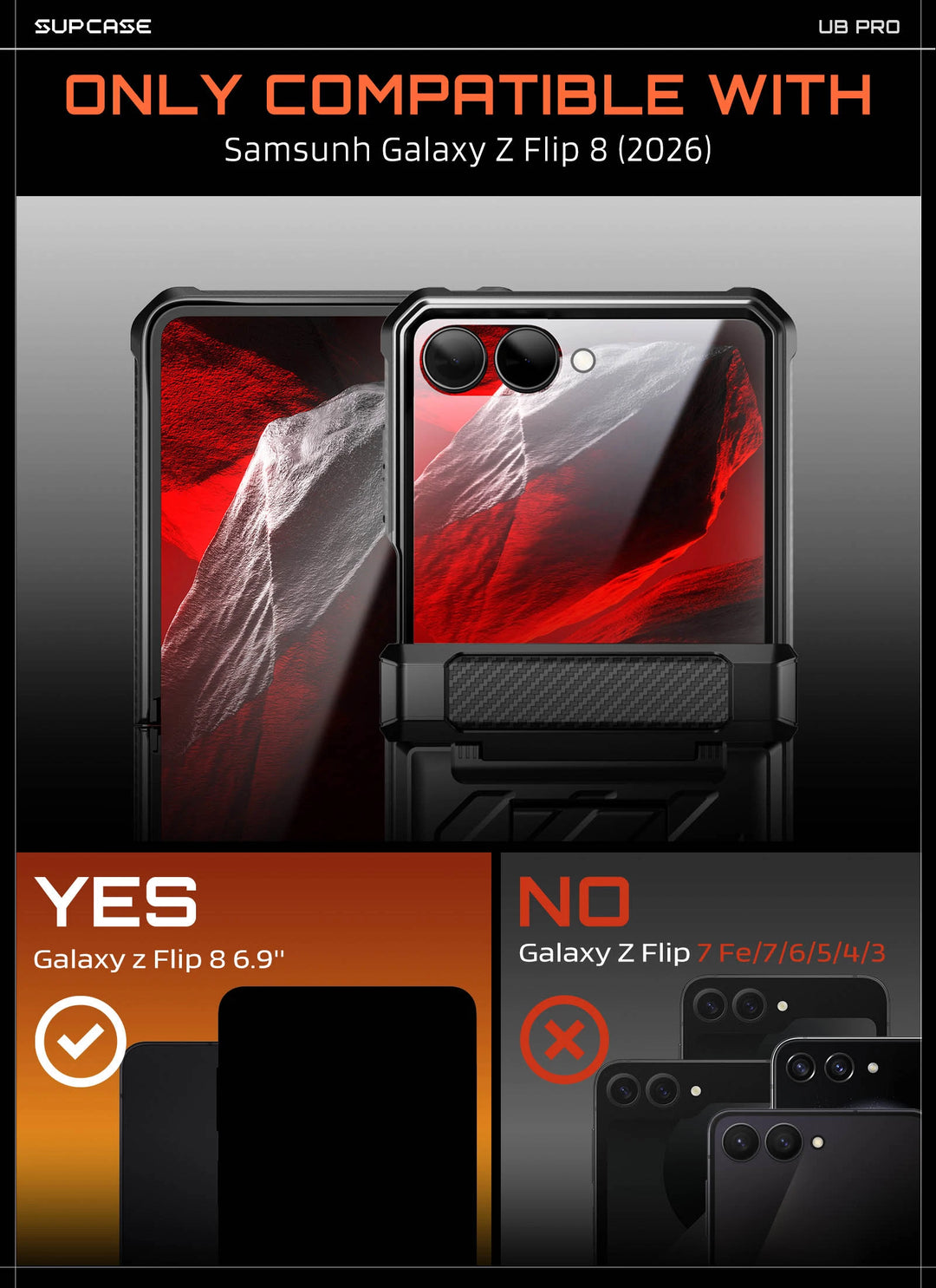 UB Pro Series Galaxy Z Flip8 Rugged Case| SUPCASE