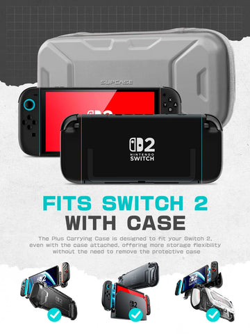 Plus Carrying Case with Mesh Pocket for Nintendo Switch 2 | SUPCASE