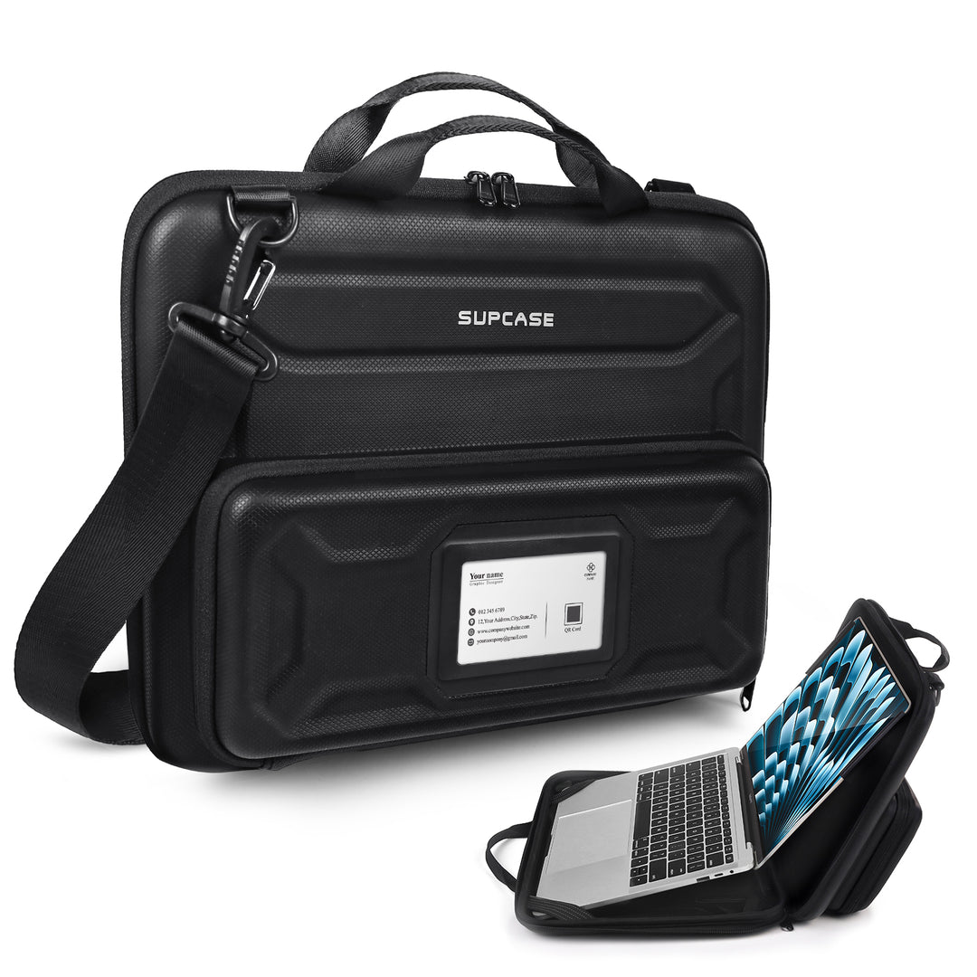best laptop bag with rain cover UB PRO 13-14 Inch Shockproof Chromebook Case with Built-in Stand