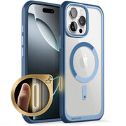 iPhone 16 Pro Max 6.9 inch Unicorn Beetle MAG Slim Clear MagSafe Camera Control Button Case-Blue