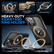 iPhone 16 Pro Max 6.9 inch Unicorn Beetle MAG Stand Slim Clear MagSafe Camera Control Button Case-Black/Gold