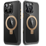 iPhone 16 Pro Max 6.9 inch Unicorn Beetle MAG Stand Slim Clear MagSafe Camera Control Button Case-Black/Gold