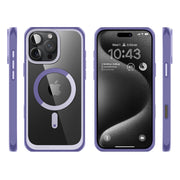 iPhone 16 Pro 6.3 inch Unicorn Beetle MAG Slim Clear MagSafe Camera Control Button Case-Purple