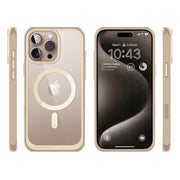 iPhone 16 Pro 6.3 inch Unicorn Beetle MAG Slim Clear MagSafe Camera Control Button Case-Tan