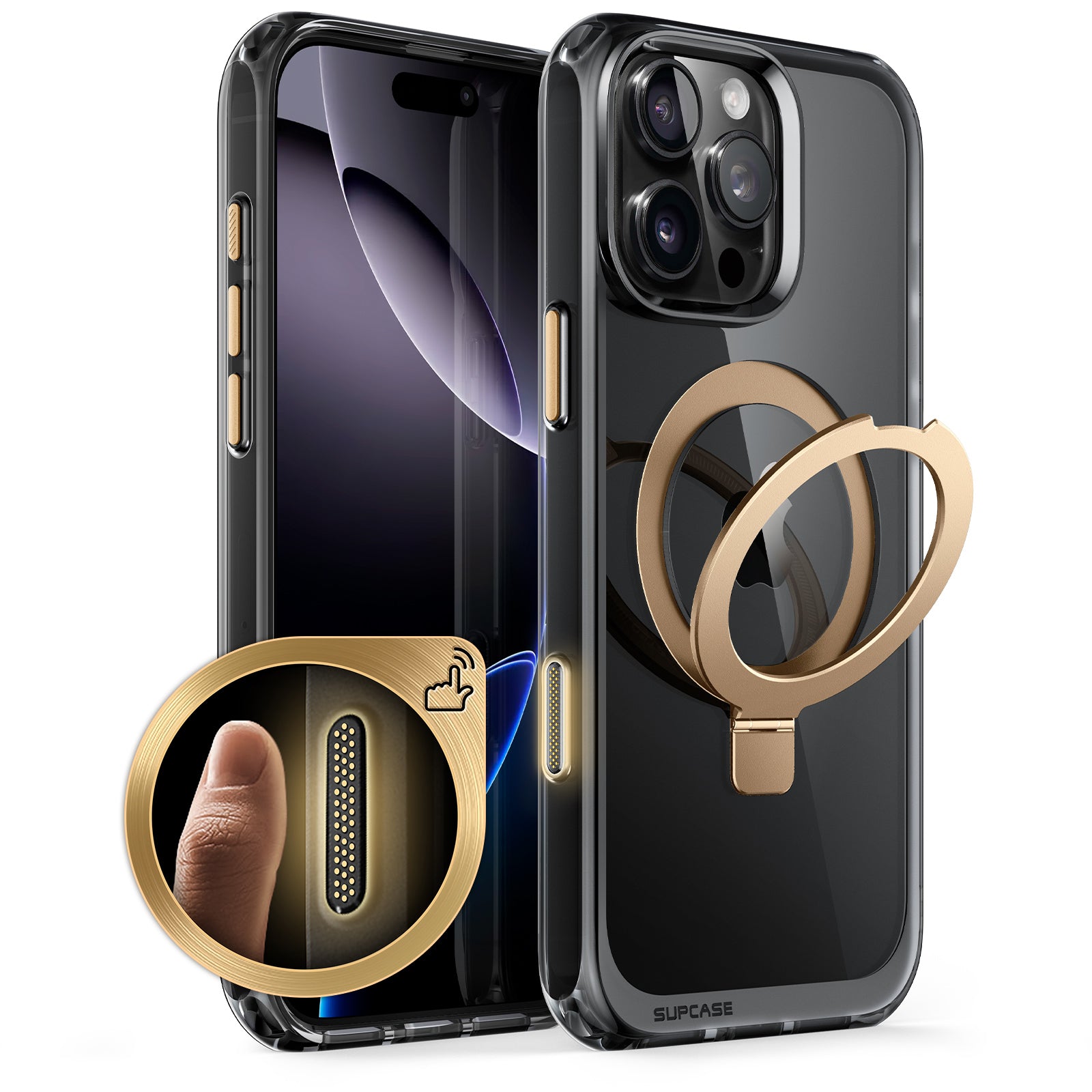 SUPCASE | iPhone 16 Pro (2024) | UB MAG Stand Clear Bumper Case