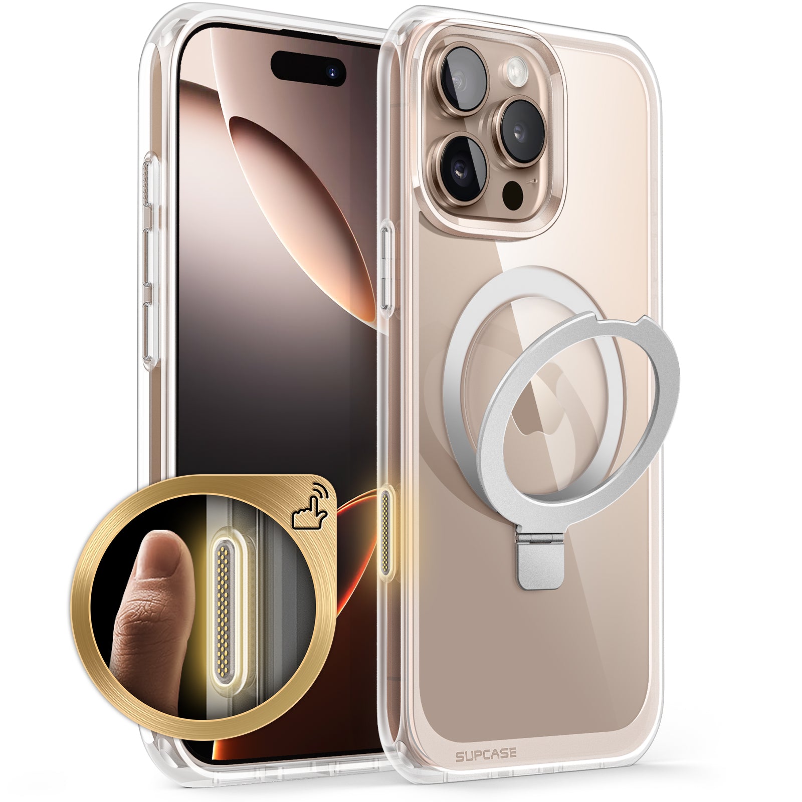SUPCASE | iPhone 16 Pro (2024) | UB MAG Stand Clear Bumper Case