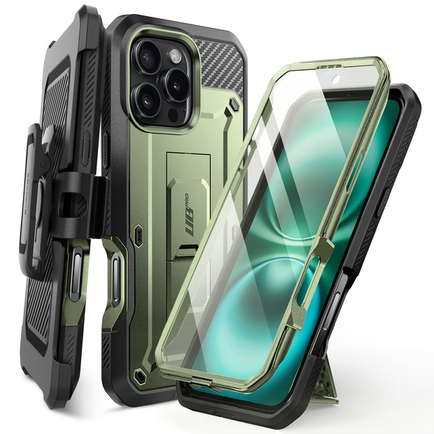 iPhone 16 Pro 6.3 inch Unicorn Beetle Pro Rugged Case-Dark Green