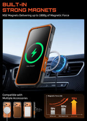 UB GRIP PRO Series iPhone 17 Pro Max MagSafe Phone Case with HD Tempered Glass - Coral