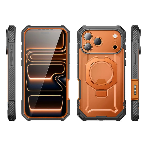 Bundle Sale - MagFlip Wallt with Stand (Coral) & iPhone 17 Pro Max UB GRIP PRO Series Phone Case (Coral)