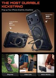 UB GRIP PRO Series iPhone 17 Pro Max MagSafe Phone Case with HD Tempered Glass - Black