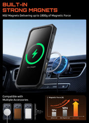 UB GRIP PRO Series iPhone 17 Pro Max MagSafe Phone Case with HD Tempered Glass - Black