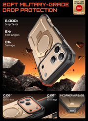 UB GRIP PRO Series iPhone 17 Pro Max MagSafe Phone Case with HD Tempered Glass - Desert