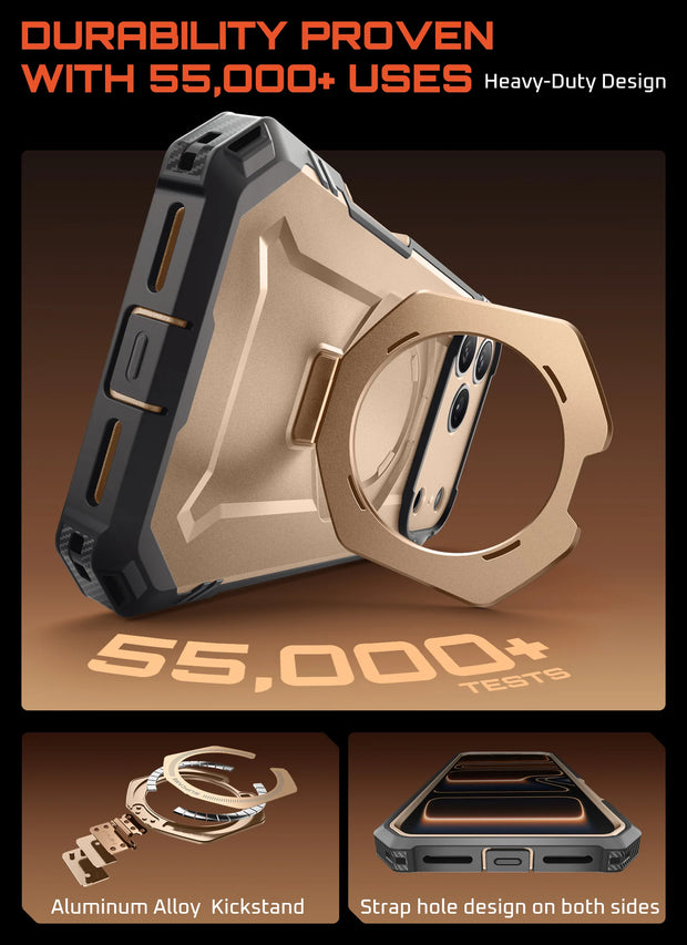 UB GRIP PRO Series iPhone 17 Pro Max MagSafe Phone Case with HD Tempered Glass - Desert