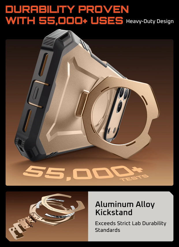 UB GRIP PRO Series iPhone 17 Pro Max MagSafe Phone Case with HD Tempered Glass - Desert