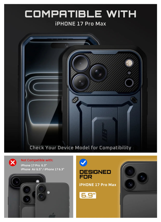 Bundle Sale - iPhone 17 Pro Max UB Pro Series & Airpods Pro 3 UB Pro Protective Case