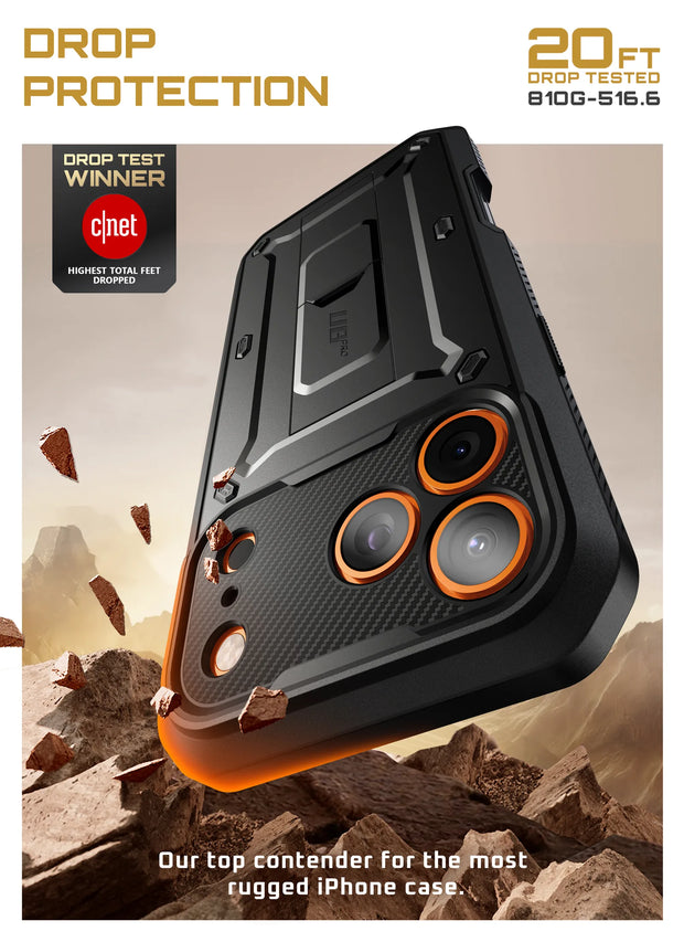 UB PRO Series iPhone 17 Pro Max Camera Control Button Phone Case - Black