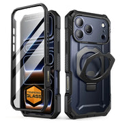 UB GRIP PRO Series iPhone 17 Pro MagSafe Phone Case with HD Tempered Glass - Black