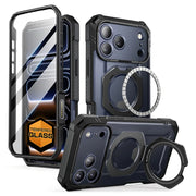 UB GRIP PRO Series iPhone 17 Pro MagSafe Phone Case with HD Tempered Glass - Black