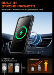 UB GRIP PRO Series iPhone 17 Pro MagSafe Phone Case with HD Tempered Glass - Black