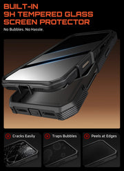 UB GRIP PRO Series iPhone 17 Pro MagSafe Phone Case with HD Tempered Glass - Black