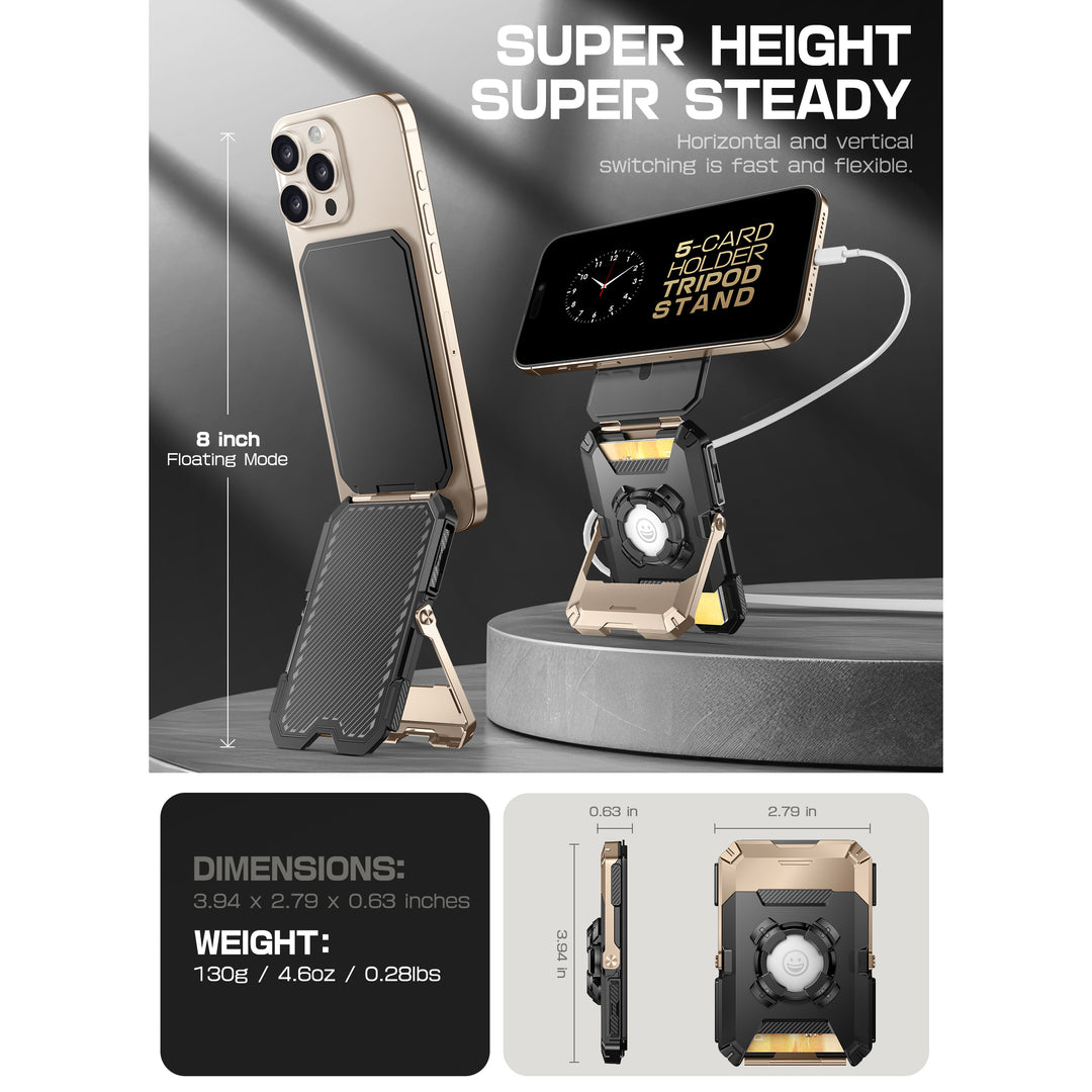 Portafoglio Magnetico MagSafe Per IPhone 12-16 Pro/Max/Plus - Portacarte In PU Con Protezione RFID (Viola) - Foto 10