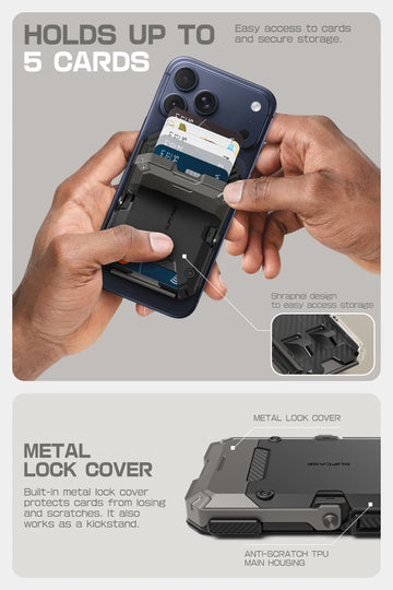 SUPCASE | MagSafe | Magnetic Wallet with Stand