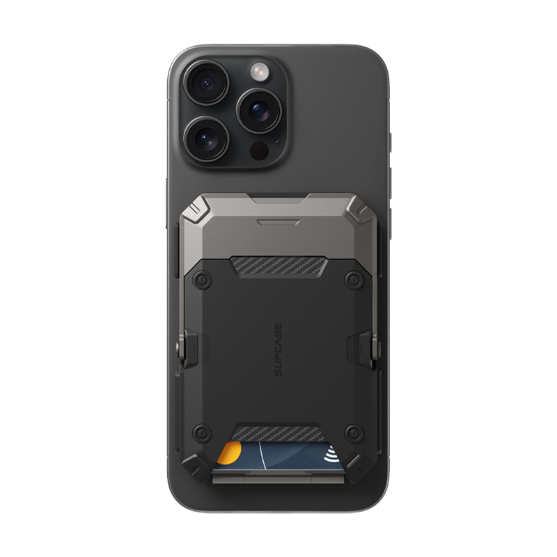 supcase MagFlip マグネット式ウォレット ブラック SUPCASE | MagSafe | Magnetic Wallet with Stand