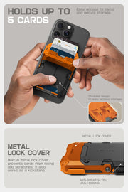 Bundle Sale - MagFlip Wallt with Stand (Coral) & iPhone 17 Pro Max UB GRIP PRO Series Phone Case (Coral)