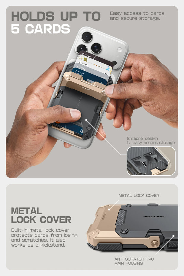 SUPCASE | MagSafe | Magnetic Wallet with Stand