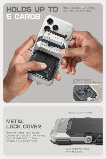 SUPCASE | MagSafe | Magnetic Wallet with Stand