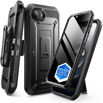 UB PRO Series iPhone 17e Rugged Case Dark (with Privacy Screen Protector) / iPhone 17e UB PRO Series iPhone 17e Rugged Case Dark (with Privacy Screen Protector) / iPhone 17e
