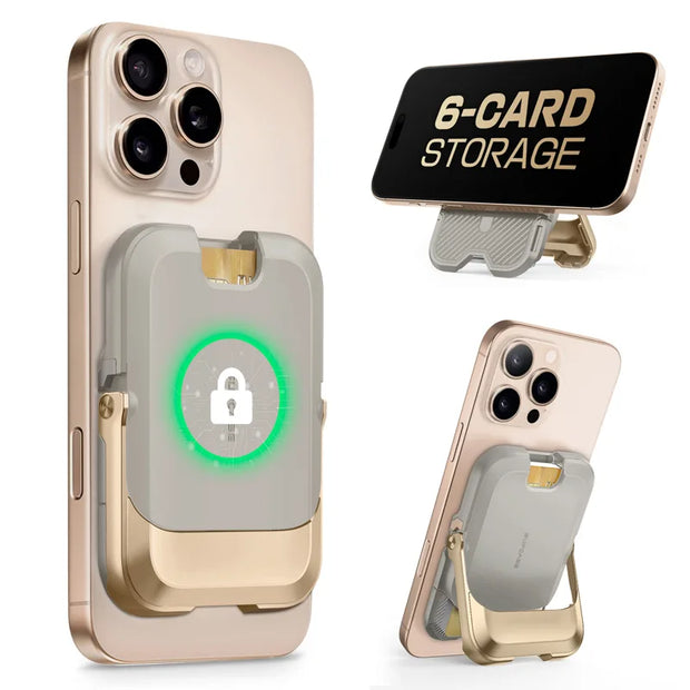 UB Mag Vault Magnetic Wallet with Stand - Gold