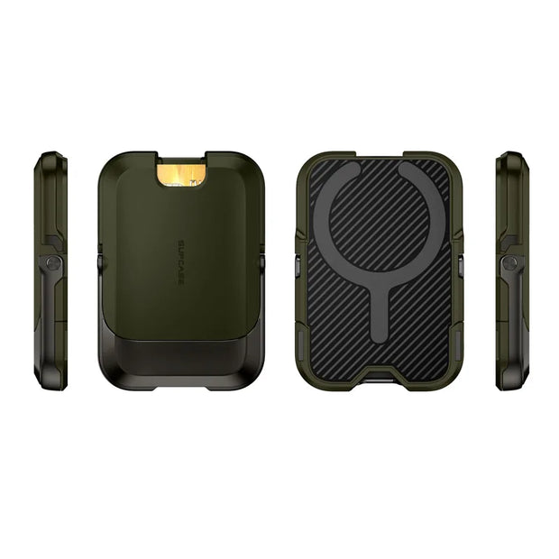 UB Mag Vault Magnetic Wallet with Stand - Battle Green